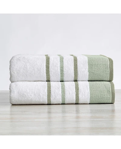 Linery & Co. Luxurious Cotton Decorative 2-Piece Bath Sheet Set