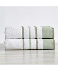Linery & Co. Luxurious Cotton Decorative 2-Piece Bath Sheet Set