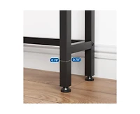 Slim Console Table with Built-In Outlets, Narrow Console Table for Small Spaces, Behind Your Couch or In Tight Areas. Industrial-Style Sofa Table for