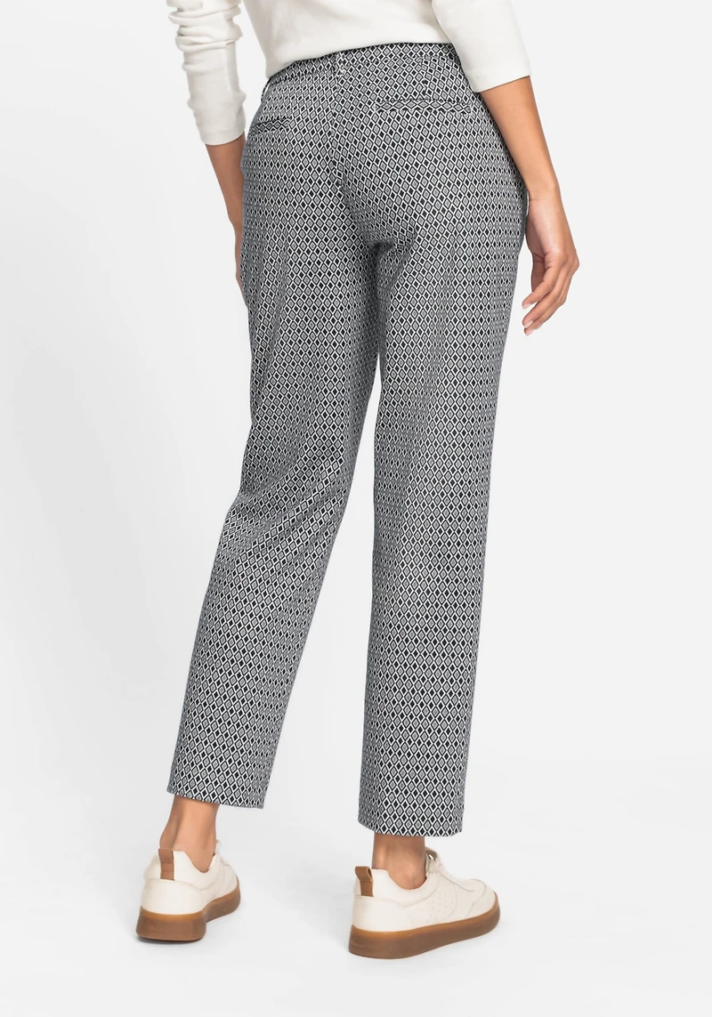 Olsen Women's Lisa Fit Straight Leg Geo Pant