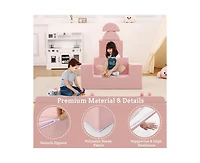 gaomon Kids Play Couch, 6Pcs Modular Kids Play Sofa for Playroom Bedroom, Kids Modular Couch Toddler Foam Sofa, Kids Convertible Sofa with Removable C