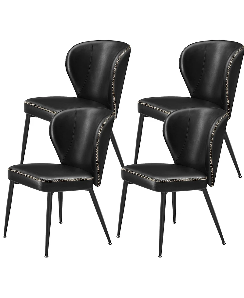 Set of 2 Upholstered Dining Chairs for Kitchen, Comfortable & Stylish Seating