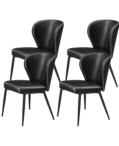 Set of 2 Upholstered Dining Chairs for Kitchen, Comfortable & Stylish Seating