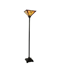Lavish Home 71" Mission Style Led Banker's Floor Lamp