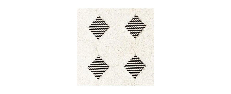 Bayshore Home Textured Tones Diamonds 5'1"x7'1" Area Rug