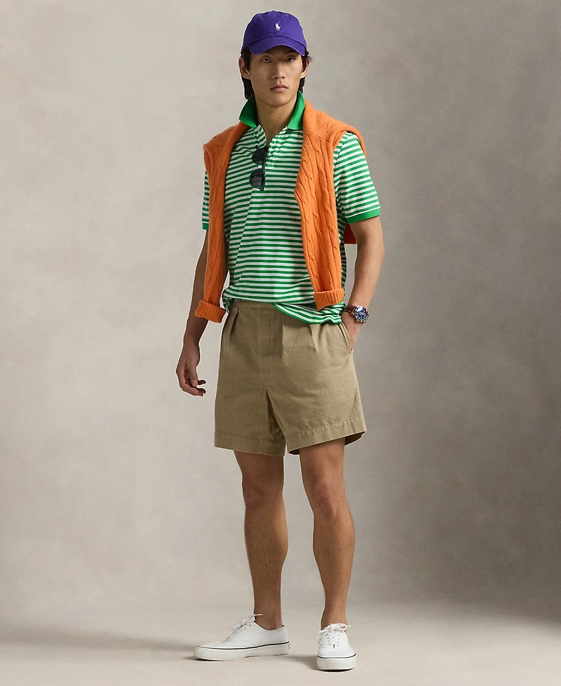 Polo Ralph Lauren Men's Classic-Fit Striped Mesh Polo Shirt