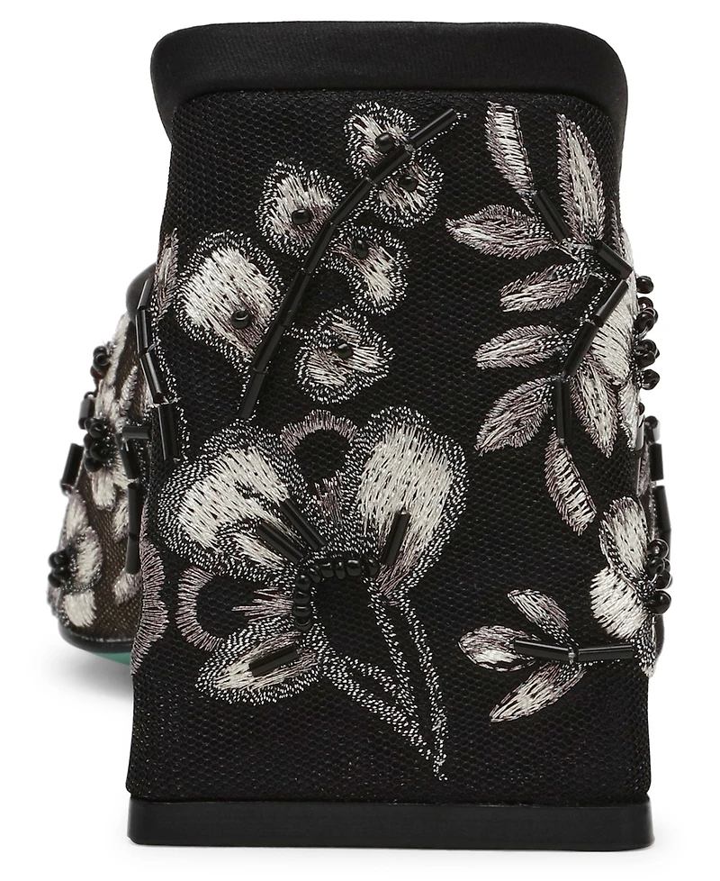 Betsey Johnson Women's Roo Embroidered Evening Sandals