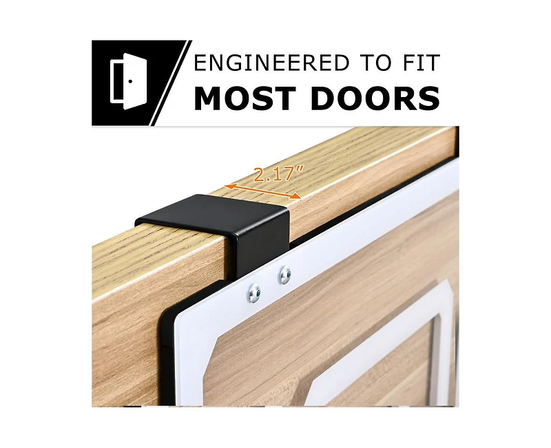 Ropoda Mini Basketball Hoop, Indoor Basketball Hoop for Kids, Mini Hoop with 4 Balls Over The Door Basketball Hoop 17"×12" Shatter Resistant Back