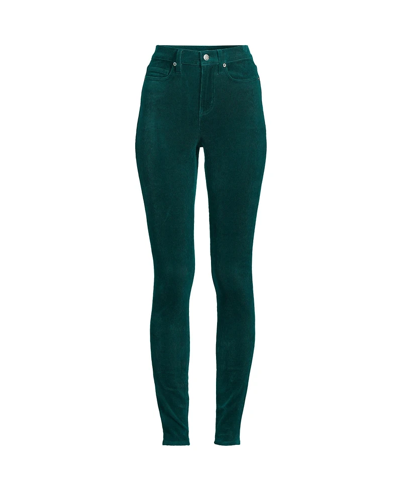 Lands' End Women's Slender High Rise Corduroy Skinny Pants