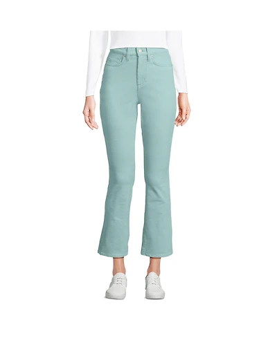 Lands' End Women's High Rise Corduroy Kick Crop Pants