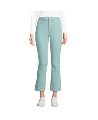 Lands' End Women's High Rise Corduroy Kick Crop Pants