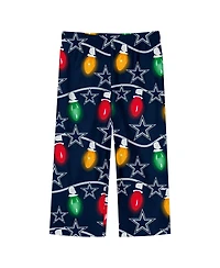 Outerstuff Toddler Dallas Cowboys Two-Piece Garland Holiday Long Sleeve Pajama Set