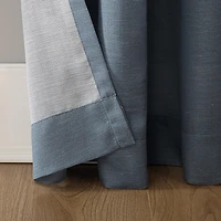 Amalfi Linen Blend Textured Semi-Sheer Rod Pocket Curtain Panel