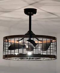 Home Accessories 24.8" Selma Indoor Ceiling Fan with Light Kit and Remote