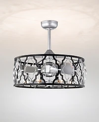 Home Accessories 24.4" Netanel Indoor Ceiling Fan with Light Kit and Remote
