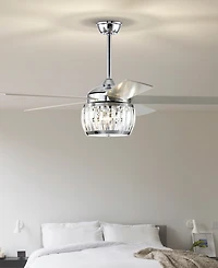 Home Accessories 52" Nadire 3-Light Indoor Ceiling Fan with Light Kit and Remote
