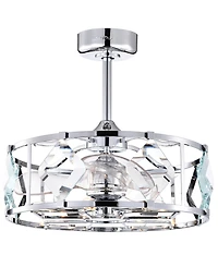 Home Accessories 24.8" Dalya 6-Light Indoor Ceiling Fan with Light Kit and Remote