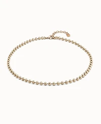UNOde50 18K Gold Plated Metal Alloy Beads Chain
