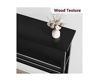 gaomon 5.9" Narrow Sofa Table, 2 Tier Skinny Console Table with Adjustable Shelf, Slim Behind Couch Table for Living Room, Entryway, Hallway, Foyer