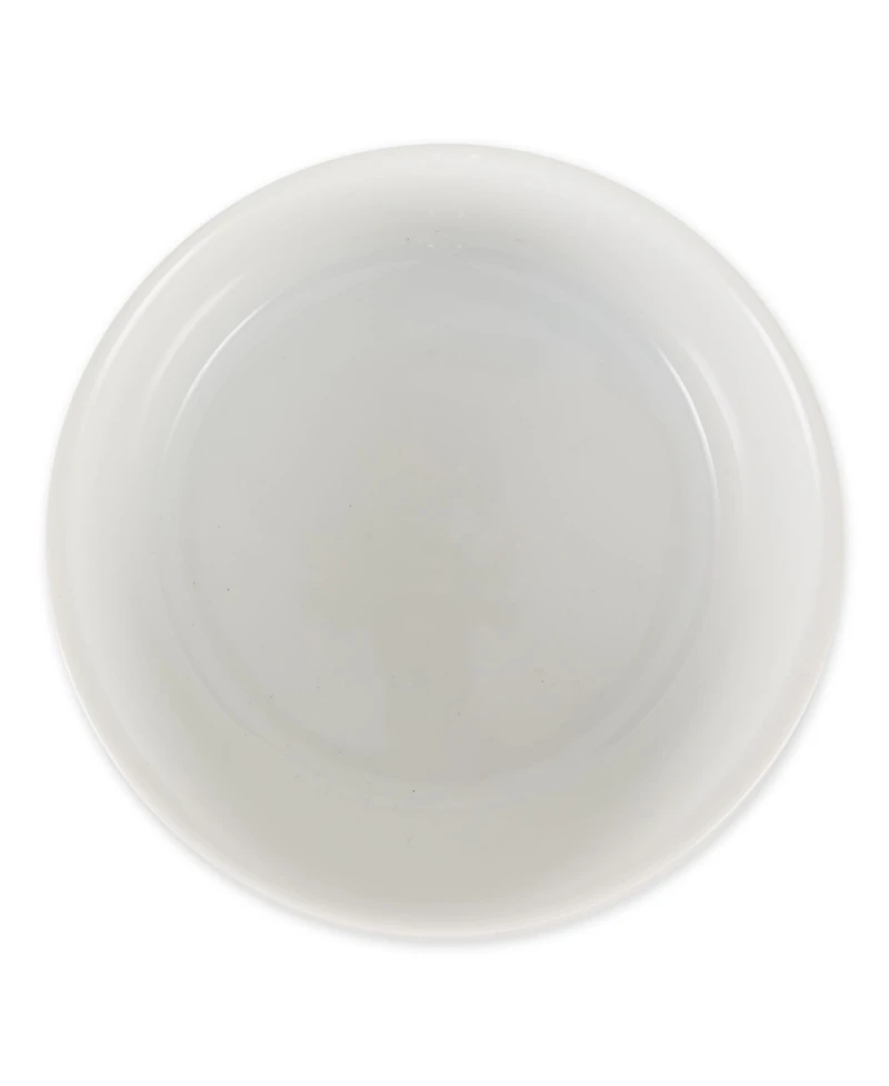 Bone Dry Lattice Paw Print Pet Bowl Set/2