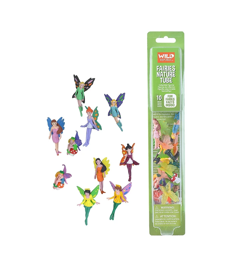 Wild Republic Nature Tube Fairy Figurines, 10 Pieces