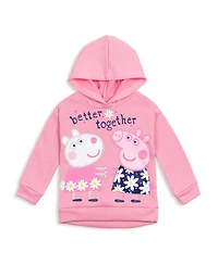 Peppa Pig Girls Pullover Fleece Hoodie and Leggings Outfit Set
