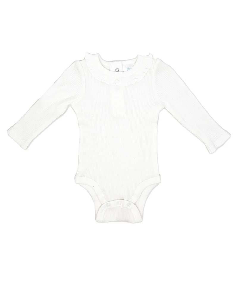 Baby Mode Girls Misty Rose Bell Bodysuit, Pants and Jacket, 3-Piece Set