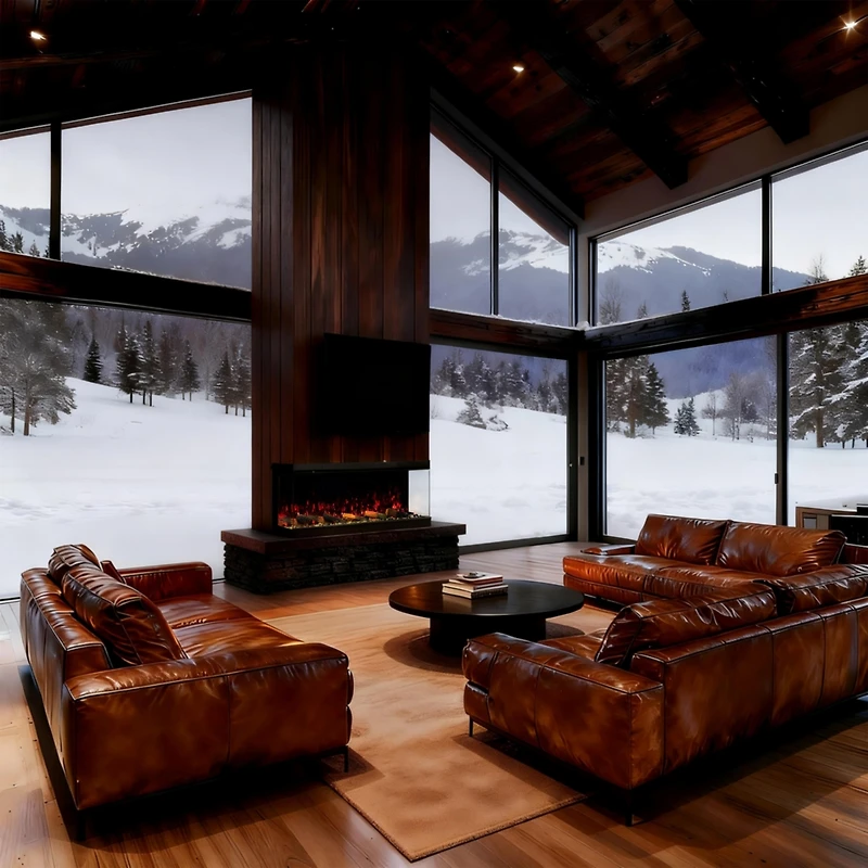 Mondawe 70" Tv Stand with 36" Electric Fireplace With Remote Control and Side Cabinet,White