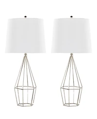 Lumisource Geome 27" Contemporary Table Lamp, Set of 2