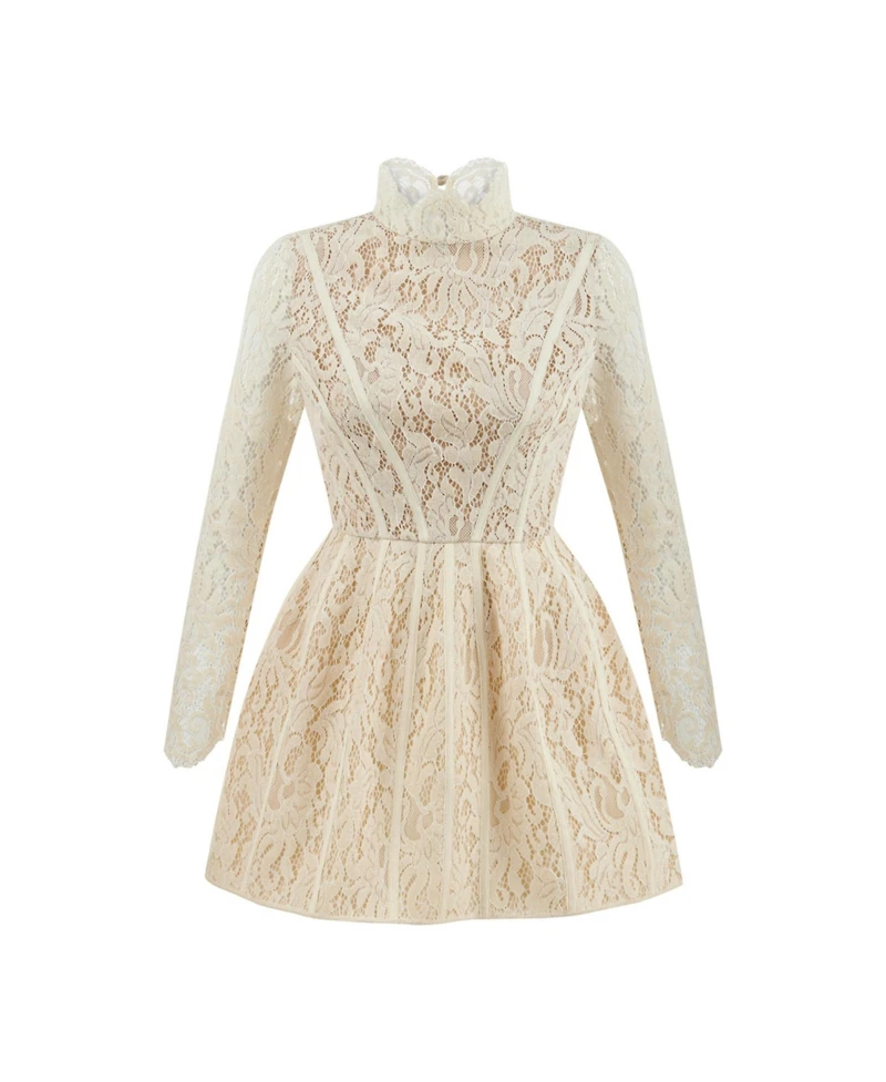 Nocturne Women's Lace Long Sleeve Minidress