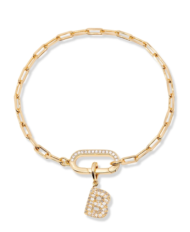 brook & york Petra Initial Charm Bracelet