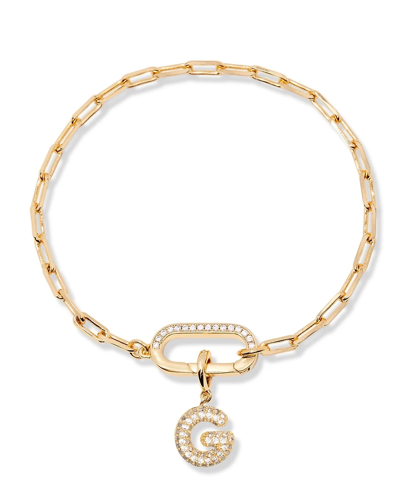 brook & york Petra Initial Charm Bracelet