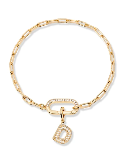 brook & york Petra Initial Charm Bracelet