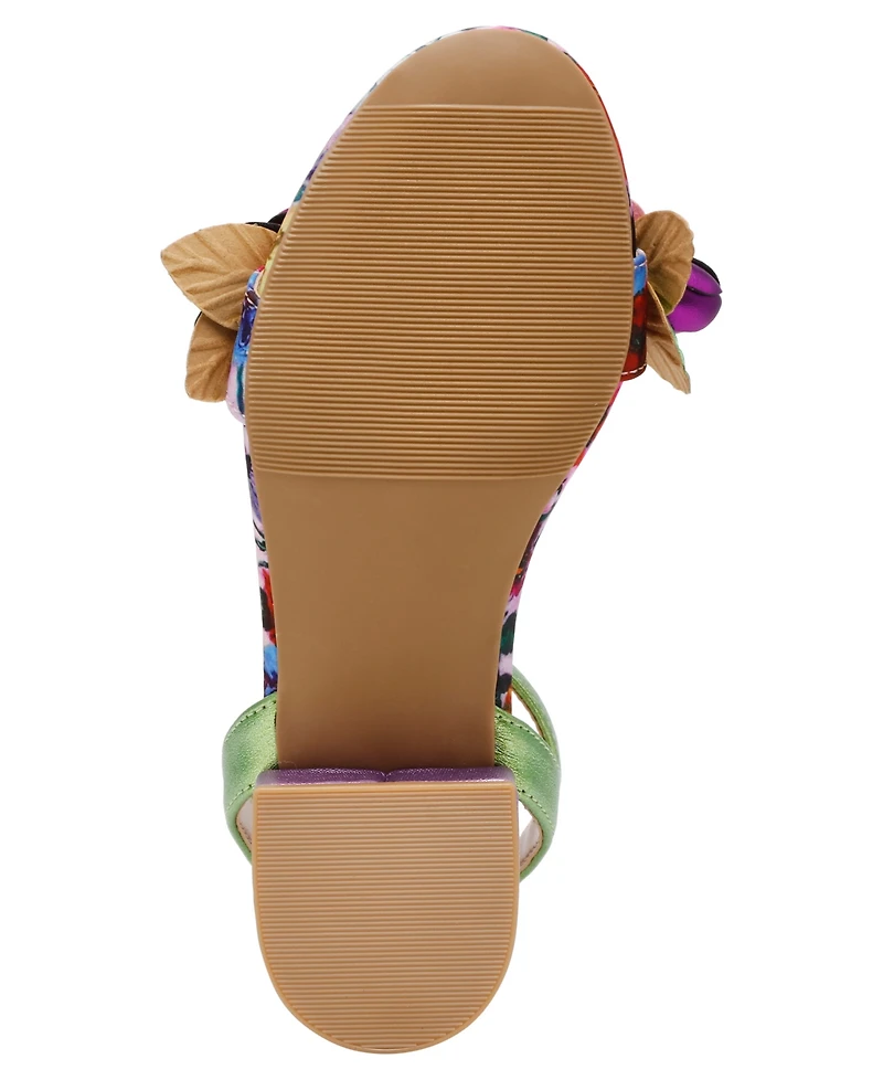 Betsey Johnson Little and Big Girls Darcy Flower Sandal