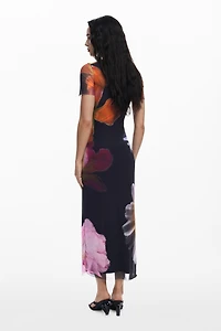 Desigual Women's Tulle flower dress