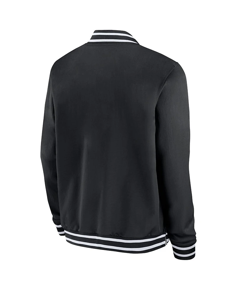 Nike Men's Black Army Black Knights 2024 Rivalry Collection Full-Zip Bomber Jacket