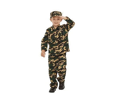 Dress Up America Kids Army Soldier Costume Set