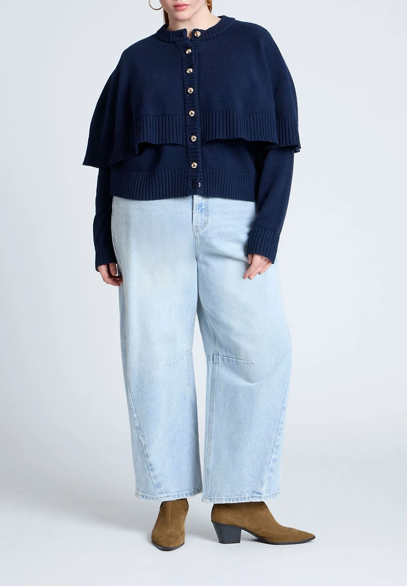 Eloquii Women's Cape Sweater