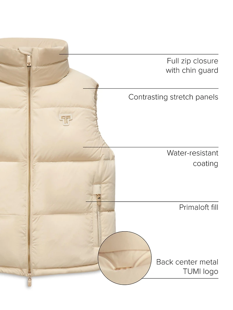 Tumi Women's Heat Seal Quilted Midweight Prima Loft Filled Vest