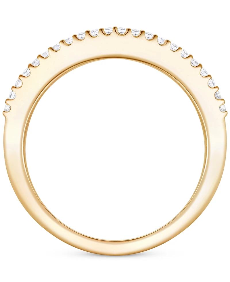 Emerald (1 ct. t.w.) & Diamond (1/3 Channel Set Band 14k Gold (Also available Ruby Sapphire)