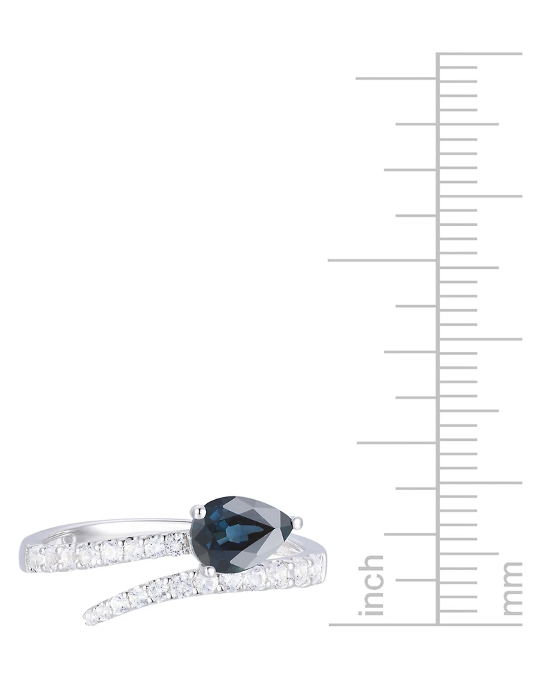 Emerald (5/8 ct. t.w.) & Diamond Bypass Ring (1/3 14k Yellow Gold (Also Available Ruby Sapphire)