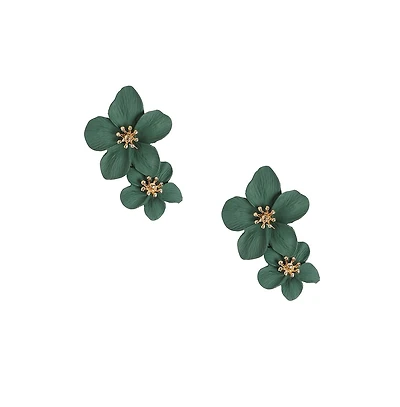Sohi Women's Flower Drop Earrings