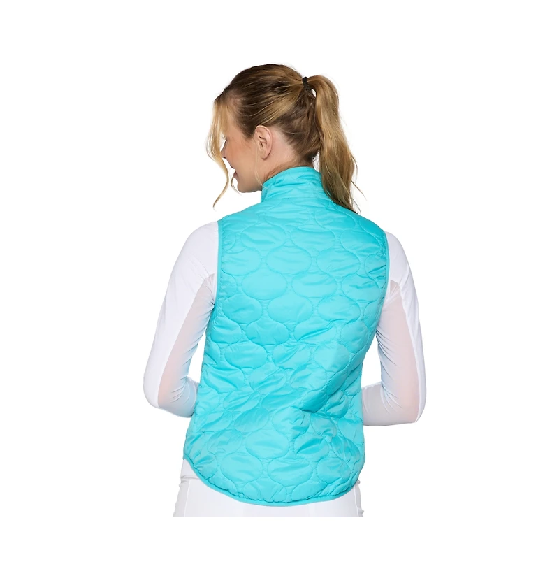 G Lifestyle Clothing Women's Double Zip Padded Vest