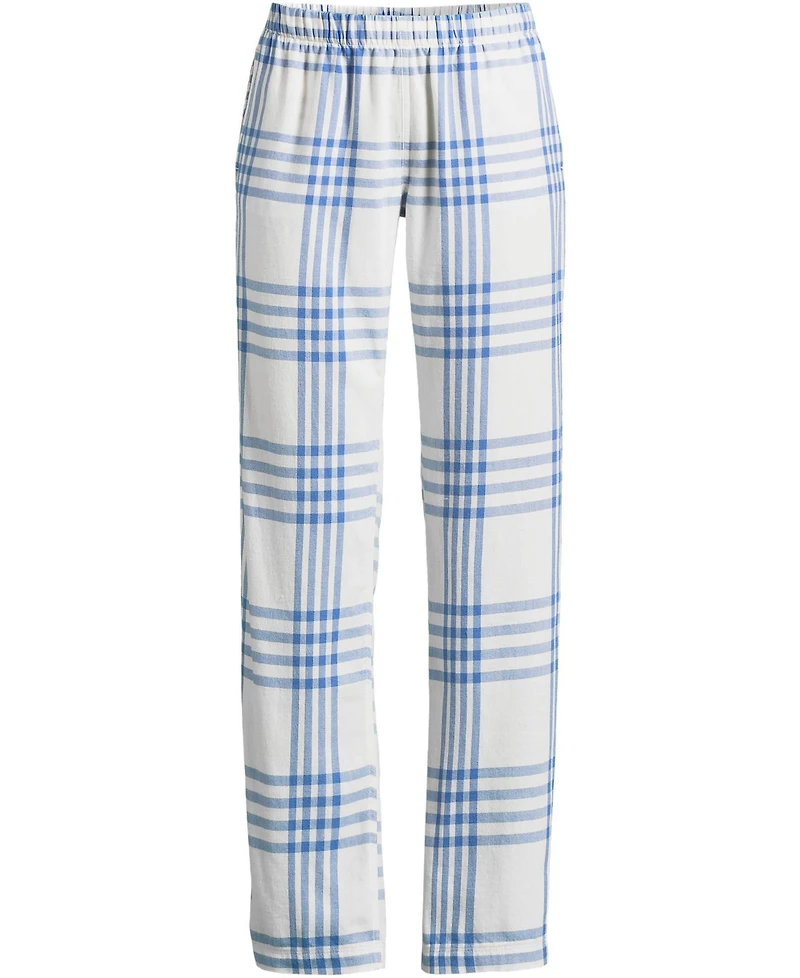 Lands' End Plus Print Flannel Pajama Pants