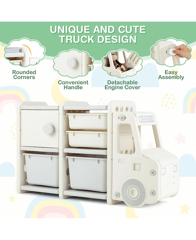 Kids Toy Storage Organizer Toddler Playroom Furniture