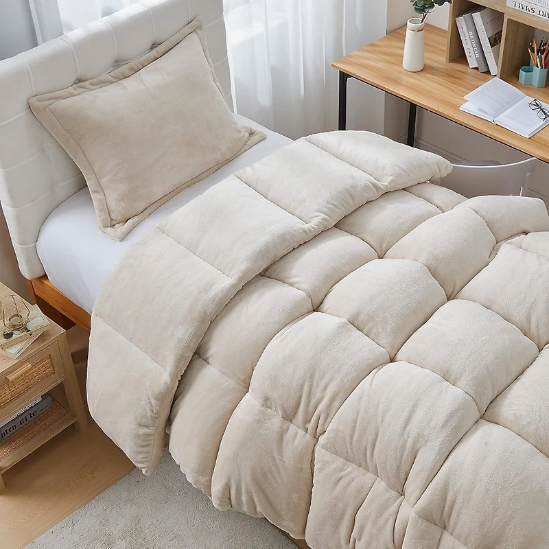 Thicker Than Thick - Coma Inducer Comforter Set - Down Alternative Ultra Plush Filling - Birch