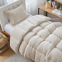Thicker Than Thick - Coma Inducer Comforter Set - Down Alternative Ultra Plush Filling - Birch