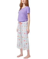 Hue Women's Garden Seeds Capri Pajama Pants