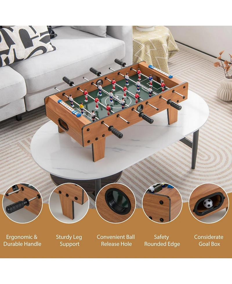 Gouun 27 Inch Foosball Table Mini Tabletop Soccer Game