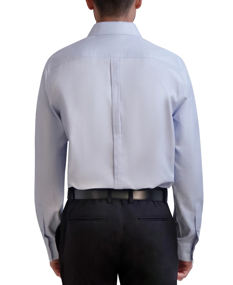 Karl Lagerfeld Paris Men's Slim-Fit Chevron Dress Shirt